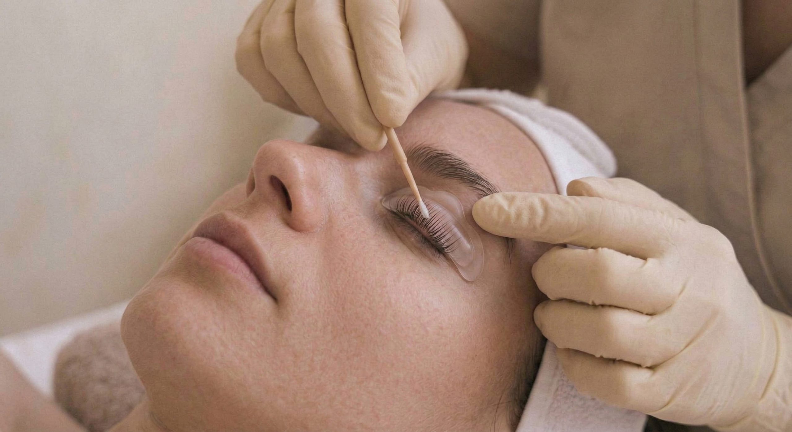 Wimpern färben – natürlicher Look im Studio