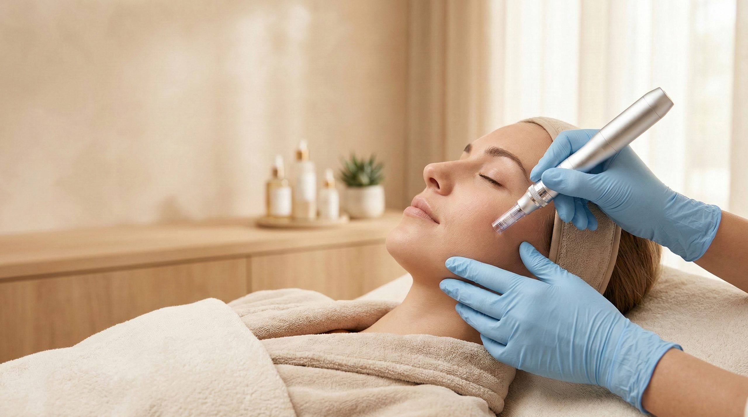 Microneedling Behandlung – professionelle Hauterneuerung im Studio