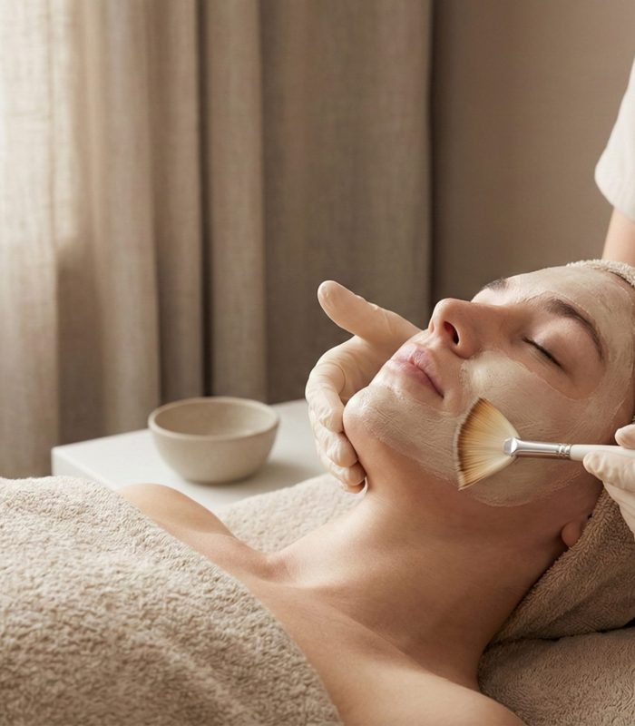 Professionelle Gesichtsbehandlung in Altomünster – Close-up einer kosmetischen Behandlung im Studio